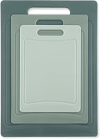 COOK WITH COLOR Non-Slip Cutting Board Set – Kitchen Essentials with Easy Grip Handle for Meat, Veggies, and Fruits, 3 Cutting Boards, Mint