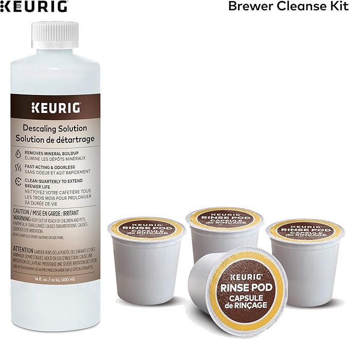 Keurig® K-Supreme Single Serve K-Cup Pod Coffee Maker & Brewer Cleanse Kit For Maintenance Includes Descaling Solution & Rinse Pods