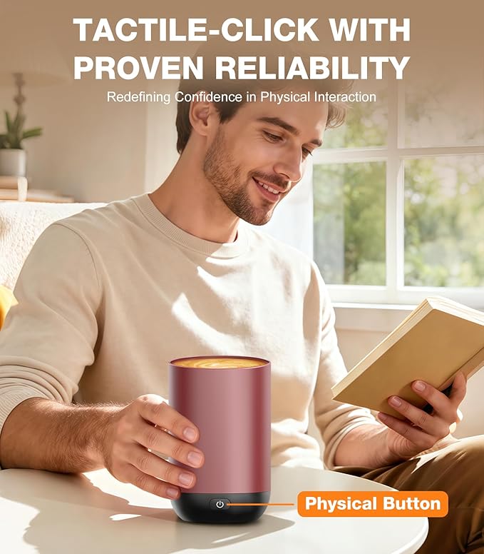 Self-Heating Coffee Mug T1, 16oz Rechargeable Heated Coffee Mug, Smart Coffee Warmer Mug with App-Controlled,Advanced Temperature-Controlled Heating Coffee Gifts for Women Men Coffee Lover