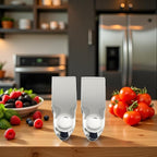 2.8 * 1 Stainless Steel Strawberry Huller Fruit Stem Remover Home Kitchen Tools for Cherry Tomato Strawberry, Silver 2PCS