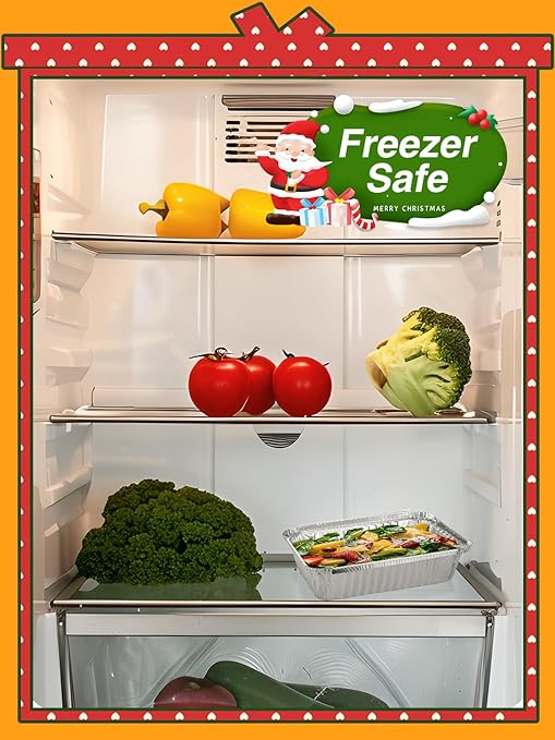 60 Pack 8x6 Disposable Aluminum Pans Aluminum-Foil-Pans-Tin-Foil-Baking-Pans-Tin-Trays-Food-Containers-for-Meal-Prep-Cooking-Roasting-Heating