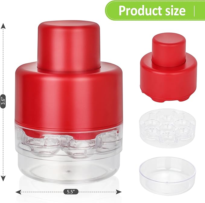 Cherry Pitter Tool, 7 Holes Multi Cherry Pitter Tool Pit Remover, 7-in-1 Cherry Seed Remover Quick, Portable Cherry Pitters Tool, Heavy-Duty Metal Cherry Core Pitter for Cherries Jam