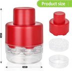 Cherry Pitter Tool, 7 Holes Multi Cherry Pitter Tool Pit Remover, 7-in-1 Cherry Seed Remover Quick, Portable Cherry Pitters Tool, Heavy-Duty Metal Cherry Core Pitter for Cherries Jam