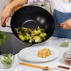 JOYCE CHEN Classic Series 14-Inch Ceramic Nonstick Carbon Steel Wok