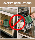 Heated Coffee Mug T1-14oz Fast Heating & Longer Battery Life Self Heating Coffee Mug Hot to 149℉ - Touch & App Controlled Mug Coffee and Hot Beverage Warmer, Gifts for Women and Men