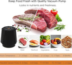 MEGAWISE Handheld Vacuum Sealer for Mason Jars, Compatible with Regular and Wide Mouths, Includes 6 Jar Lids & Accessory Hose