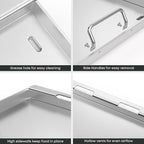 Stanbroil 6789 Full-Size Griddle Insert for Weber Genesis 400 Series Gas Grill, 4-Burner Flat Top Griddle for Weber Genesis I&II 410 415 425s 435 440, Stainless Steel