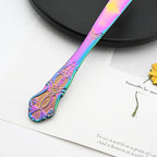 Royal 24-piece Rainbow Silverware Dinnerware, 18/10 Stainless Steel Luxury Flatware Service For 6 Include Knives/Forks/Spoons/Teaspoons, Mirror Polished Dishwasher Safe