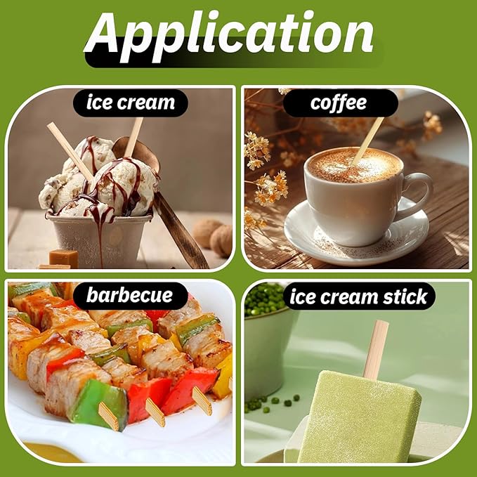 1000PCS Coffee Stirrers Bamboo Coffee Stir Sticks Disposable Hot Drink Beverage Stirring Swizzle Stir Sticks For Coffee Milk Juice Cocktail Chocolate For Party Bar 5.5 Inch Square