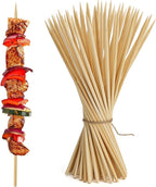 HANSGO Bamboo Skewers, Φ=5mm 12 Inch - Natural Wooden Skewers for Grilling, Appetizers, Fruit, Chocolate Fountain, Barbecue & Crafts, 70PCS
