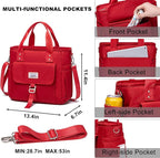 Weitars Insulated Lunch Bag for Women,Leak Proof Lunch Box for Work,Extra Large Lunch Tote Bag With Removable Shoulder Strap with Side Pockets,Reusable Lunch Cooler Bag For Picnic Hiking