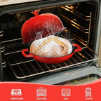 YUTANN Enameled Cast Iron Dutch Oven, 5 QT Nonstick Dutch Oven, Titanium Nonstick Coating, Ideal for Bread Baking/Braising/Roasting, Oven, Gas Stove and Stovetop Safe, Safe Material & Easy to Clean