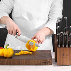 Cangshan L Series Knife Block Sets, Forged German Steel (12-Piece 4 Steak Knives, Black)