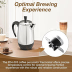 P04-303 Coffee Percolator Thermostat for Farberware FCP Series Coffee Maker Percolators FCP412,FCP240, FCP280,Temperature Control Coffee Pot Switch Replacement Part