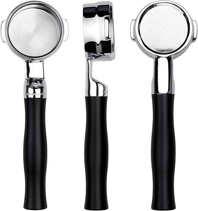 Normcore All-Stainless Unibody Bottomless Portafilter - Integrated High Extraction Basket For Breville Dual Boiler Espresso Machine BES900XL, BES920XL, BES980XL, BES990BSS, 22g