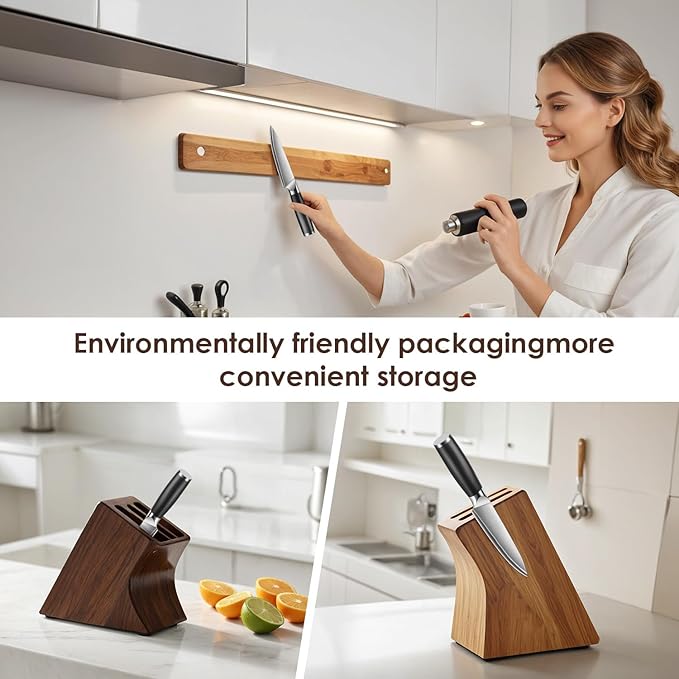 Kuwata Japanese Utility Knife, 5 inch Handcrafted VG10 Stainless Steel Paring Knife, Professional Japanese Kitchen Knives with Ergonomic Handle Grip and Gift Box