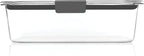 Rubbermaid Brilliance Large Food Storage Container, 9.6 Cup, BPA-Free, Leak-Proof, Clear
