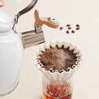 ROCKURWOK Tea Kettle, Tea Pot with Cool Touch Ergonomic Handle, Teapot Food Grade Stainless Steel, Tea Kettle Stovetop, Kettle Teapot, Whistling Tea Kettle, Tea Pot, 2.7 Quart (White)