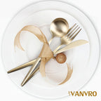 Champagne Gold Silverware Set, 60-Piece Stainless Steel Flatware set,Matte Silverware Sets Service for 12, Tableware Cutlery Satin Finish Utensils for Kitchen,Dishwasher Safe