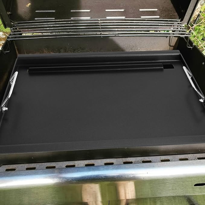 Full-Size Griddle Inserts for Weber Old Spirit 200 Series E/S 200 & 210 Side Control Panel, Flat Top Griddle for Weber Spirit 500 Genesis Silver A, Replace for 7521 7522 7523 65904 65905