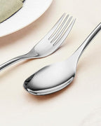 Lemeya 20-Piece Silverware Set for 4,Modern 18/10 Stainless Steel Flatware Set,Luxury Cutlery Set,Unique Utensils Set for Restaurant,Spoons and Forks Set,Mirror Polished,Dishwasher Safe