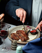 EUIRIO 48-Piece Black Hammered Silverware Set for 8, Stainless Steel Flatware Set with Steak Knives, Mirror Polished Tableware Cutlery Set, Include Forks Spoons and Knives Set, Dishwasher Safe