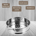 STOBAZA Vegetable Steamer Set 18cm Steamer Basket Stainless Steel Steam Rack Trivet, Steamer Grid Compatible with Instant Pot Pressure Cooker Round Basket Utensil Set