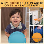 Plastic Dinnerware Sets – 40-Piece Colorful Plates and Bowls Set for 8, Reusable Unbreakable Fiesta Style Party Dishes with Cups, Knives, Forks and Spoons, for Outdoor, Picnic or Everyday Use