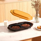 Microwave Egg Cooker, Portable Poacher/Fryer Egg, Egg Cooker for Breakfast Sandwiches Maker for 2 Eggs, for Kitchen, Travel, Gifts Dishwasher-Safe (yellow)