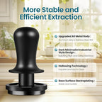 MHW-3BOMBER 58.5mm Espresso Coffee Tamper, 30lbs Constant Pressure Espresso Hand Tamper with Sound Feedback for Barista, Extra 15lbs Spring Loaded, Fit 58mm Portafilter, Astra Tamper, T7018-OS