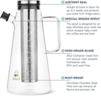 BTaT- Cold Brew Coffee Maker, 2 Liter (2 Quart, 64 oz), Iced Coffee Maker, Iced Tea Maker, Cold Brew Maker, Tea Pitcher, Coffee Accessories, Iced Tea Pitcher, Cold Brew System