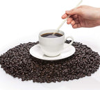 Honoson 100 Pieces Disposible Plastic Round Top Crystal Swizzle Sticks (Gold)