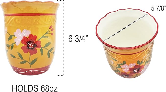 ACK Utensil Holder (Garden) Yellow