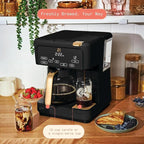 Beautiful Multi-Brew Coffee Maker – 12-Cup Carafe & Single-Serve Pod or Grounds, Iced Coffee Mode, Programmable Touch Display, Includes Filters (Black Sesame)