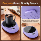 MEION Coffee Mug Warmer for Desk, Coffee Cup Warmer, 4 Temp Settings & 1-12H Timer, Coffee Warmer with Auto Shut Off Smart Gravity Sensor, Beverage & Candle Warmer Coffee Gifts Accessories (Lavender)
