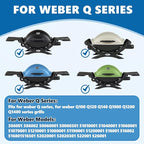 Safbbcue 7582 17" Cast Iron Cooking Griddle for Weber Q1000 Q1200 Q1400 Q100 Q120 Q140 Series GS4 Grills, Griddle Plate for Weber 50060001 50060301 386001 386002 Grill, Replaces Grate #7644#65810