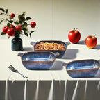 Ceramics Au Gratin baking Dishes Set of 4, Baking Tray Bake ware, 10.5 oz Ramekins, for Pie Pan, Appetizer, Tart, Dessert, Quiche, Oven Small dish, individual dishes, Square 7.3 Inch