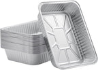 Disposable Aluminum Foil Pan, Family Size Baking Container, Deep Rectangular,9×13 Half Size,Tin Pans for Roasting,Catering,Picnic or Holiday needs (25 Pack)