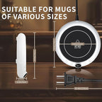 Coffee Mug Warmer, White Elephant Gifts for Adults, Electric Cup Warmer for Desk, Candle Warmer Plate 8-Temp Setting & 1-12H Timer, Stocking Stuffer for Women Men