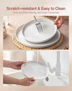 Famiware Milkyway Plates and Bowls Set, 12 Pieces Dinnerware Sets, Dishes Set for 4, Multi-color