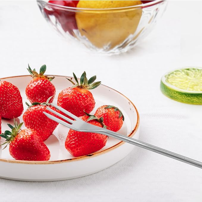 Pack of 6 Fondue Forks Chocolate Cheese Dipping Set Candy Dipping Forks, DIY Baking Supplies Stainless Steel Cake Dipping Fork