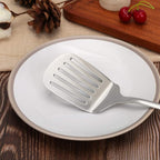 Kitchen Utensils, Contains Soup ladle, Spaghetti Claw, Wok Turner Shovel, Slotted Turner, Premium Stainless Steel, No rust, Dishwasher Safe (Slotted Spatula)