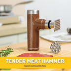 Electric Meat Tenderizer Tool,Cordless Meat Tenderizer Machine with 2 Stainless Steel Meat Mallet,Kitchen Essentials For Tenderizing Steak/Beef/Chicken Chops (brown)