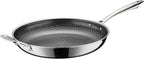 Cuisinart FusionElite+ Nonstick Tri-Ply Stainless Steel Skillet, 12″ Skillet Frying Pan with Helper, PURELYSEAR Ceramic Nonstick Technology, Scratch Proof, Cool Grip Handles, Dishwasher Safe