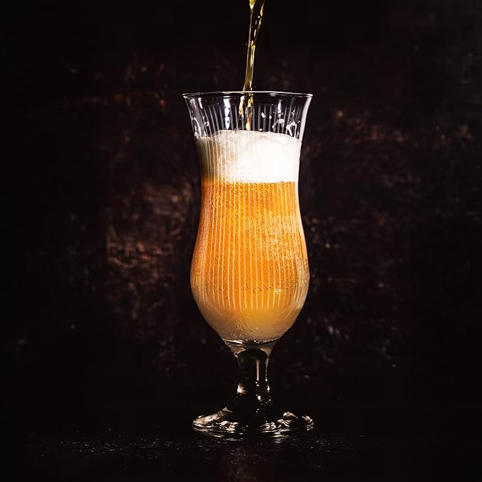 Unique Cocktail Glasses Classic Belgian Beer, Pint Craft, Pilsner IPA Beer, Solid Glassware, Cocktail Set Premium Glassware Professional Quality Beer Glasses Set of 2-15oz