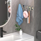 Wall Mounted Coat Rack-5 Hooks, Heavy Duty Stainless Steel Hook Rail for Towel Coat Hat Purse Bag Jacket, Towel Hooks for Entryway Bathroom Kitchen (Glossy 5 Hooks - 1 Pack)