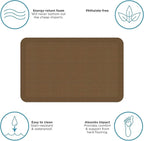 NewLife by GelPro Anti-Fatigue Designer Comfort Kitchen Floor Mat, 20x32”, Grasscloth Khaki Stain Resistant Surface with 3/4” Thick Ergo-Foam Core for Health and Wellness