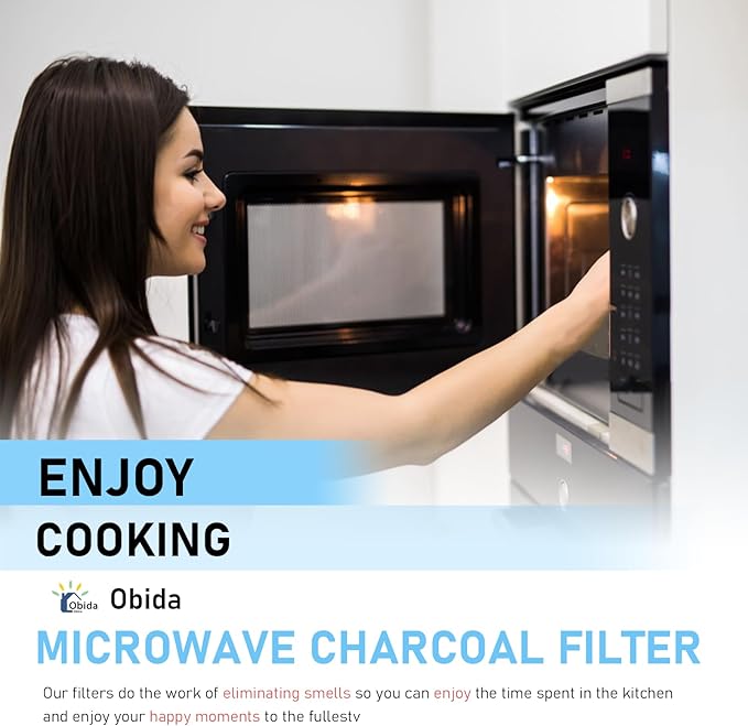 2-Pack WB06X10807 Microwave Charcoal Filters - Compatible with GE & Whirlpool Microwaves JVM2052SN1SS JVM2052SN2SS CVM521P2M5S1 JVM7195SK5SS PNM9216SK5SS PNM9216SK6SS JNM7196RW1SS Maintenance