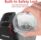 Liebe&Lecker 2 In 1 Mini Food Processor, 1.5 Cup Mini Chopper and Citrus Juicer for Cutting Vegetable, Meat and Squeezing Orange Juice