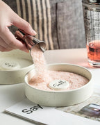 Margarita Salt Rimmer, Bartender Accessories Set of 2 for Margarita and Cocktail Ceramic Sugar Salt Rimmer Plate for Home Bar Bloody Mary, Yellow